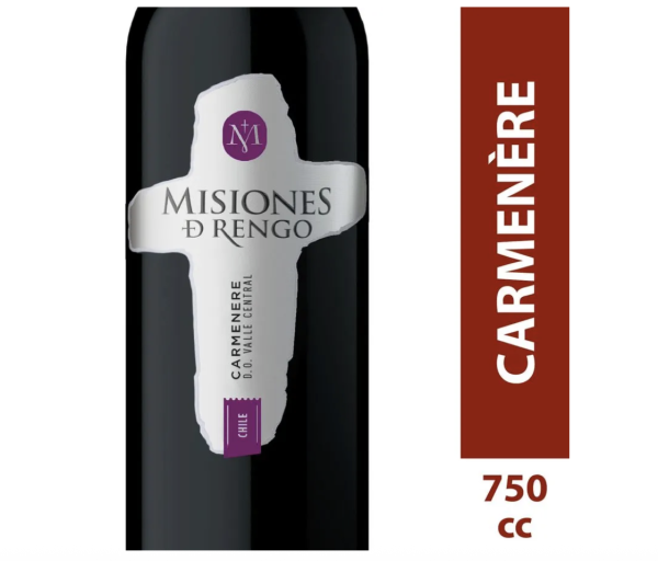 Vino Misiones de Rengo Carmenere 750 cc